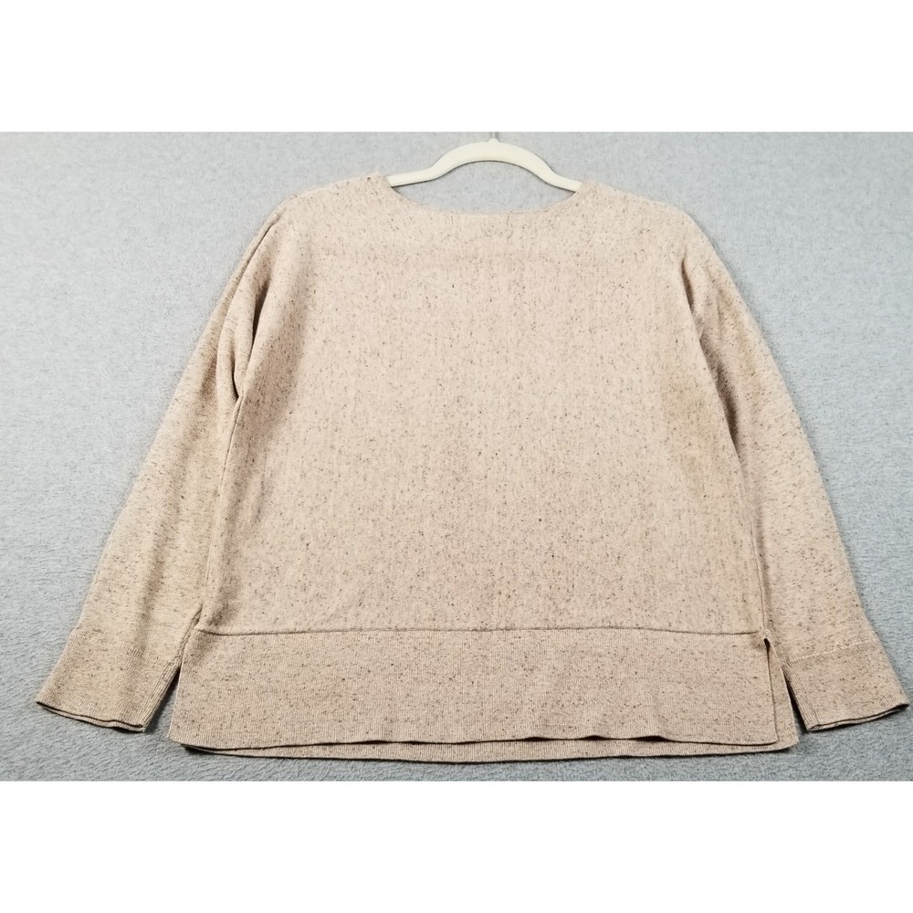 Banana Republic Sweater Women's S‎ Small Beige Speckled Knit Crewneck Pullover - Picture 5 of 15
